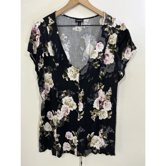 torrid Tops - Romance Cottagecore Goth Boho Buttoned Top 1 Plus Whimsigoth Floral Prairie Flow